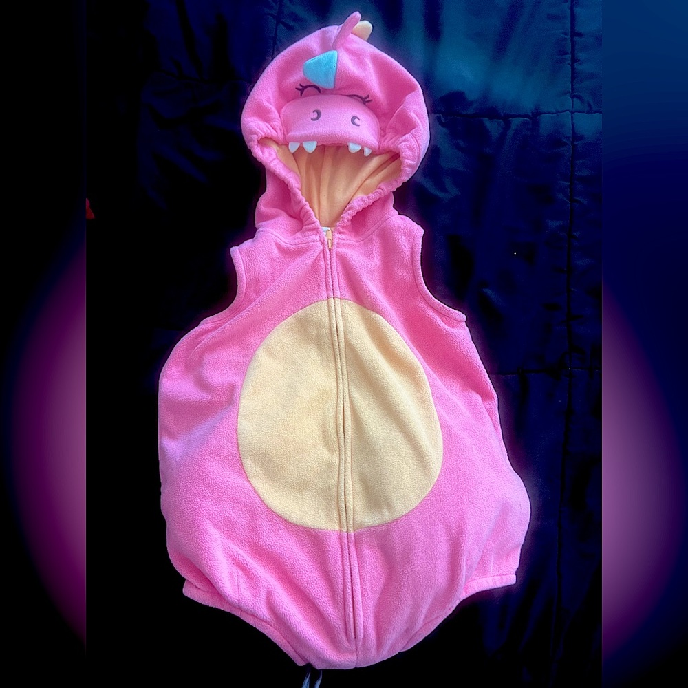 Pink dinosaur costume
